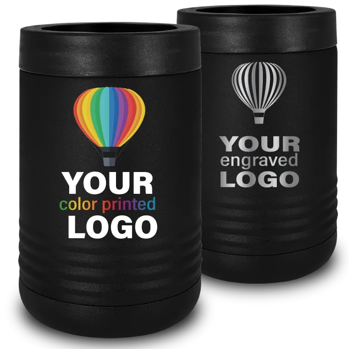 12 oz Insulated Can Cooler -Mix & Match- Bulk Wholesale Personalized Engraved or Full Color Print Logo