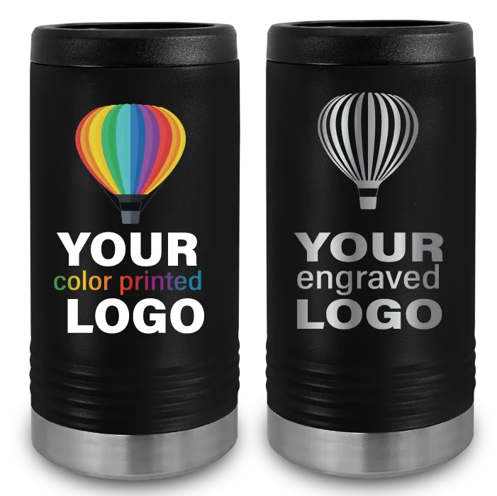 12 oz Insulated Slim Seltzer Can Cooler -Mix & Match- Bulk Wholesale Personalized Engraved or Full Color Print Logo