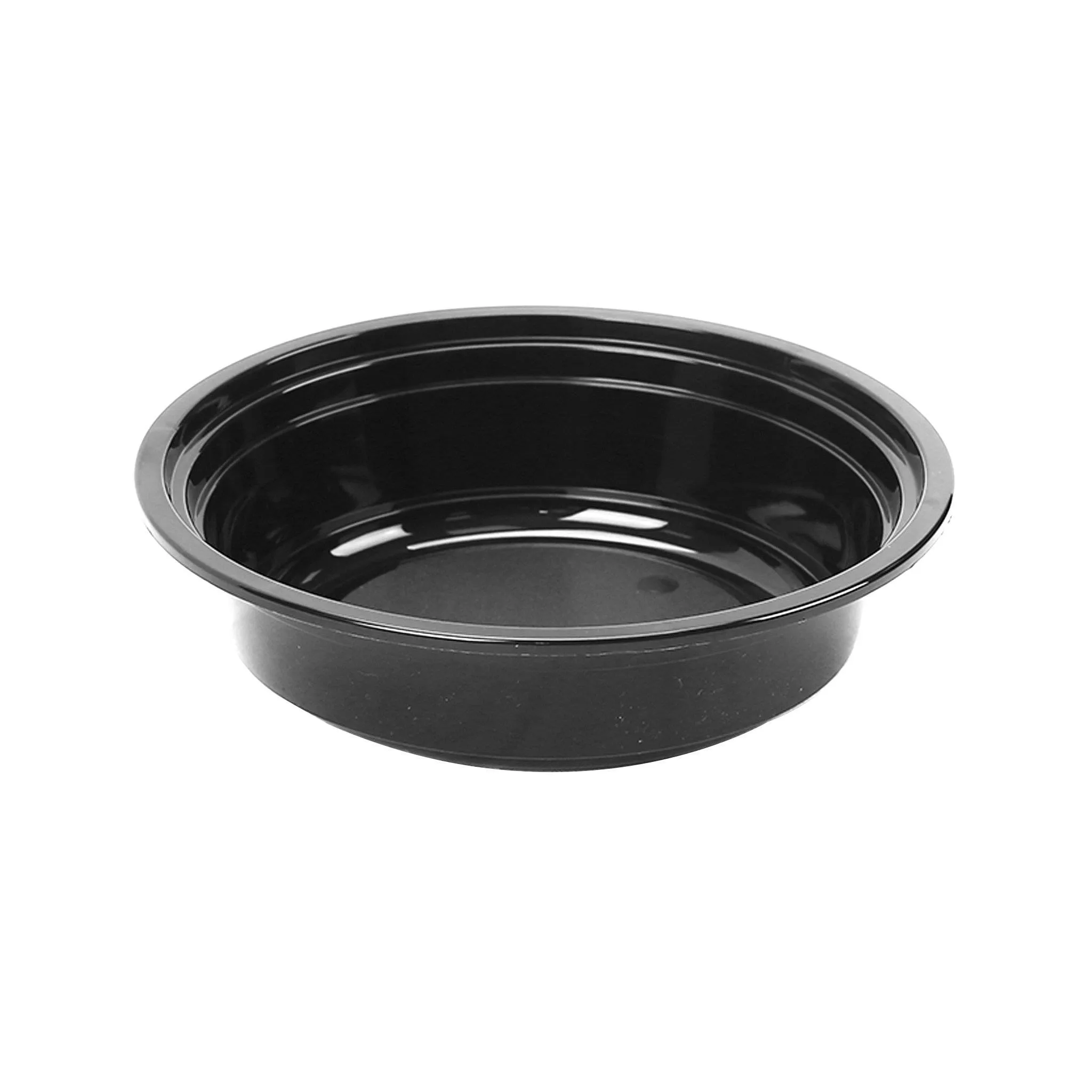 125 Pieces Black Base Round Container With Lid