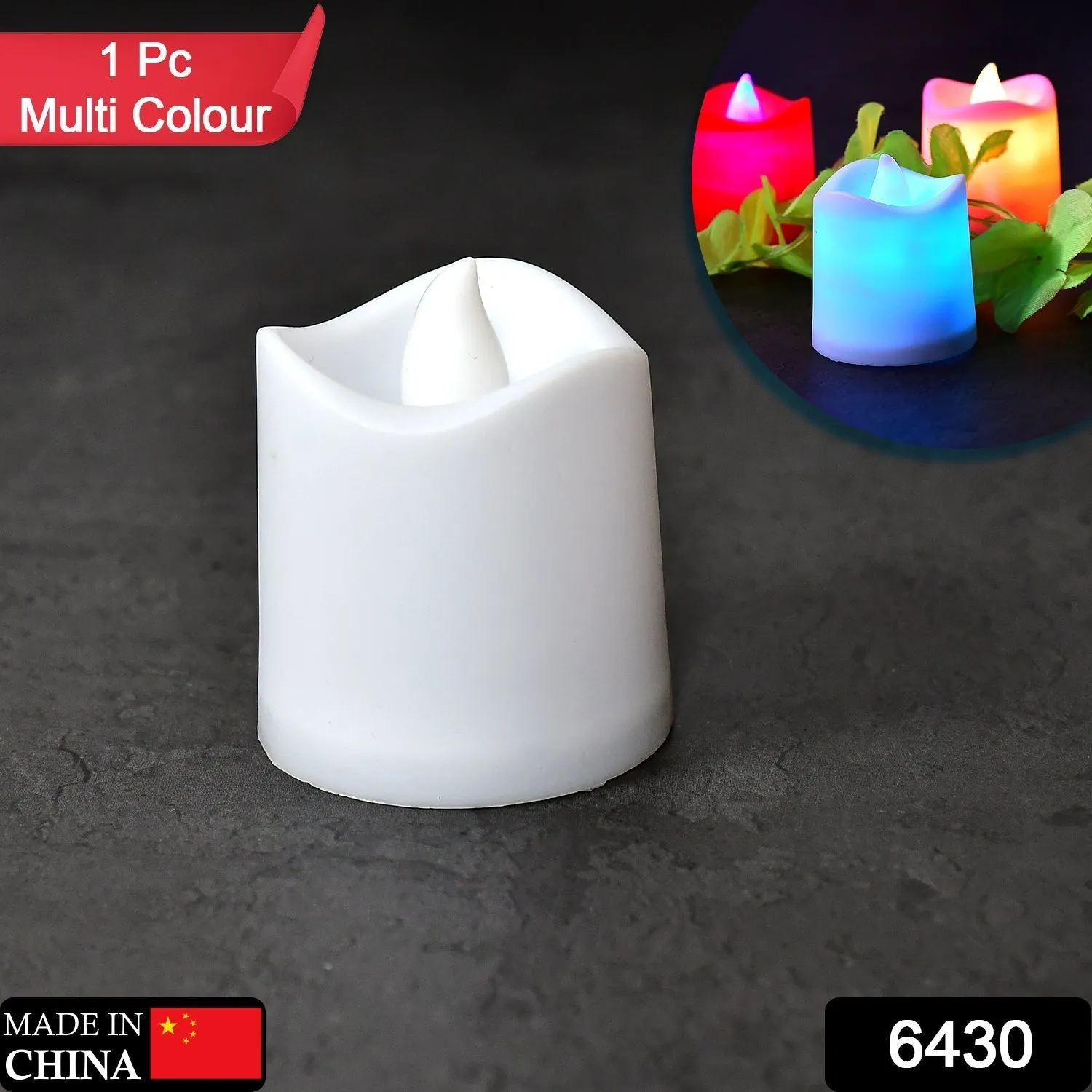 1PC FESTIVAL DECORATIVE - LED TEALIGHT CANDLES | BATTERY OPERATED CANDLE IDEAL FOR PARTY.