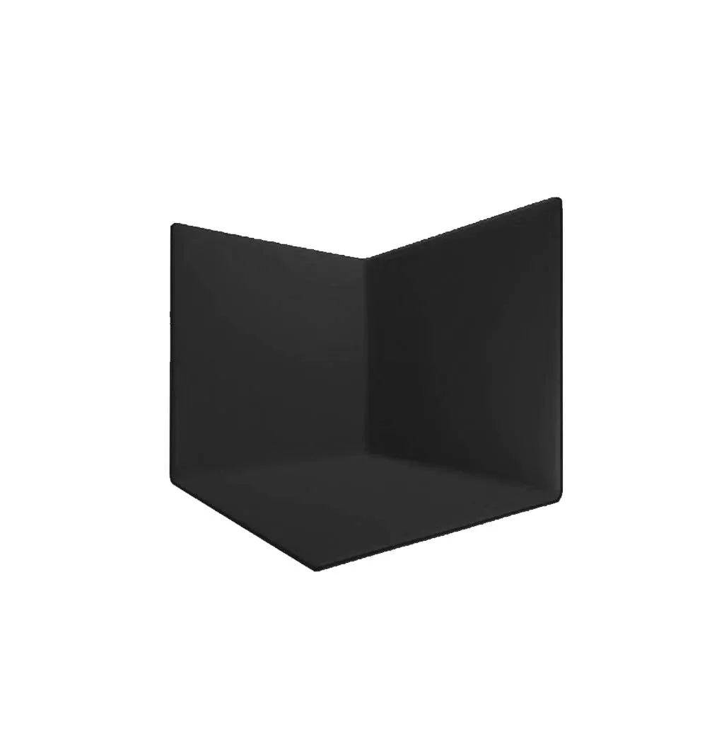 2.4m x 2.4m x 2.4m Wall Studio Photo Booth Corner - Black (Made To Order)