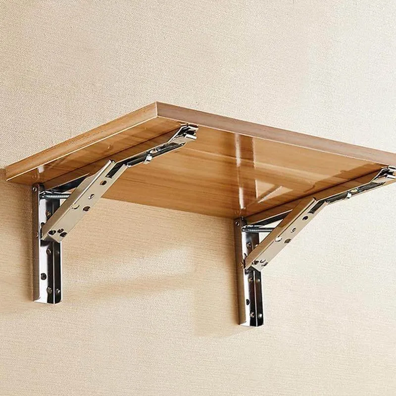 2PCS Triangle Folding Wall Mounted Shelf