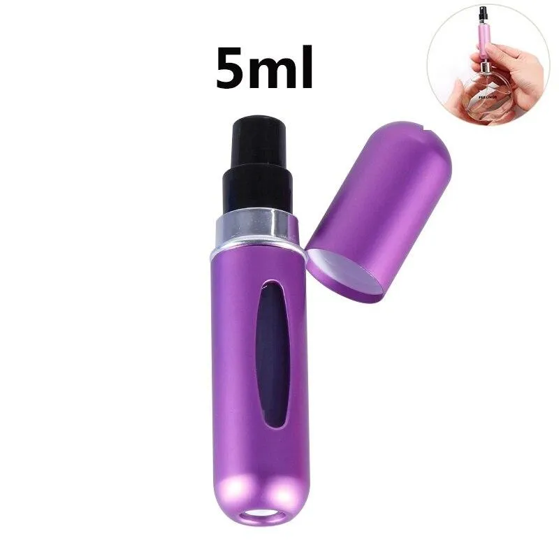 Aluminium Mini Portable Perfume Refillable Travel Spray Bottle