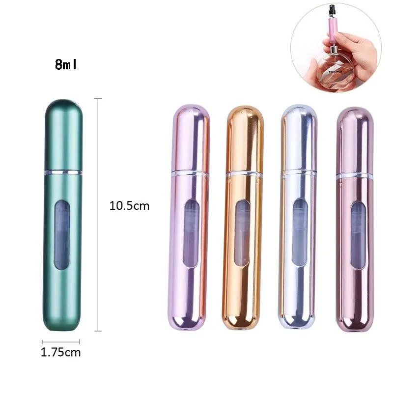 Aluminium Mini Portable Perfume Refillable Travel Spray Bottle