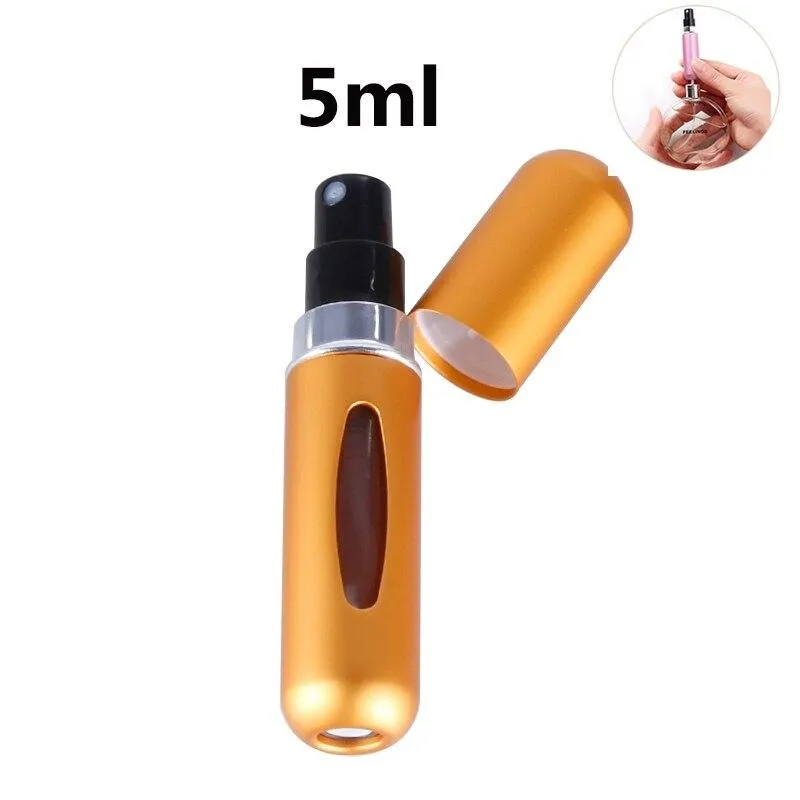 Aluminium Mini Portable Perfume Refillable Travel Spray Bottle