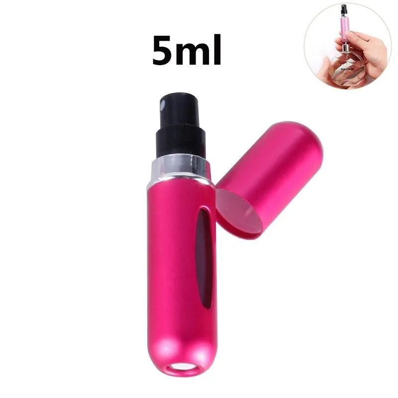 Aluminium Mini Portable Perfume Refillable Travel Spray Bottle