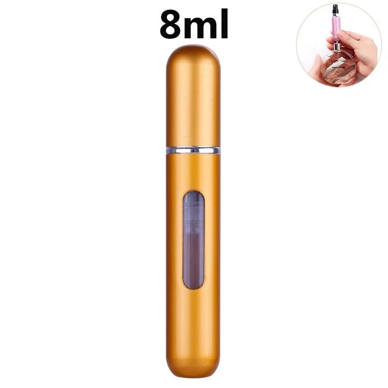 Aluminium Mini Portable Perfume Refillable Travel Spray Bottle