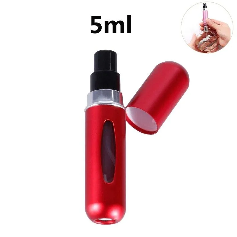 Aluminium Mini Portable Perfume Refillable Travel Spray Bottle