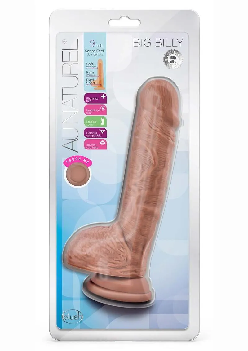 Au Naturel Big Billy Dual Dense Dildo with Balls