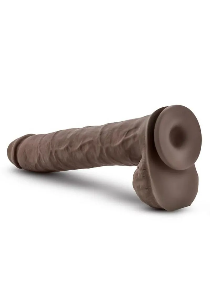 Au Naturel Daddy Sensa Feel Dual Density Dildo with Balls