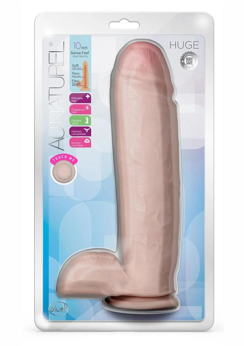 Au Naturel Huge Sensa Feel Dildo with Suction Cup