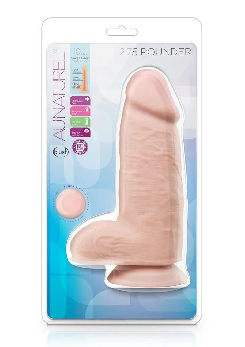 Au Naturel Pounder Dildo with Suction Cup