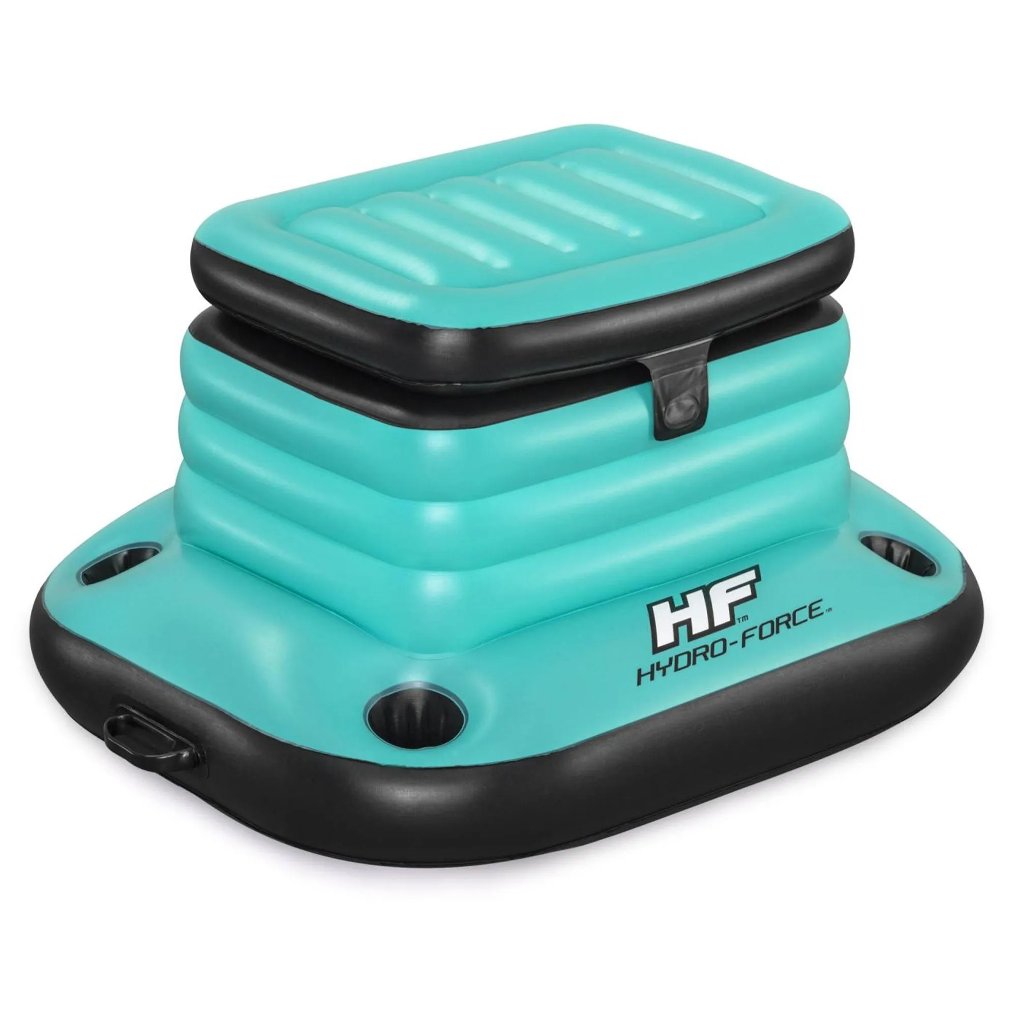 Bestway Hydro-Force Glacial Sport 9.43 Gallon Inflatable Floating Cooler, Teal