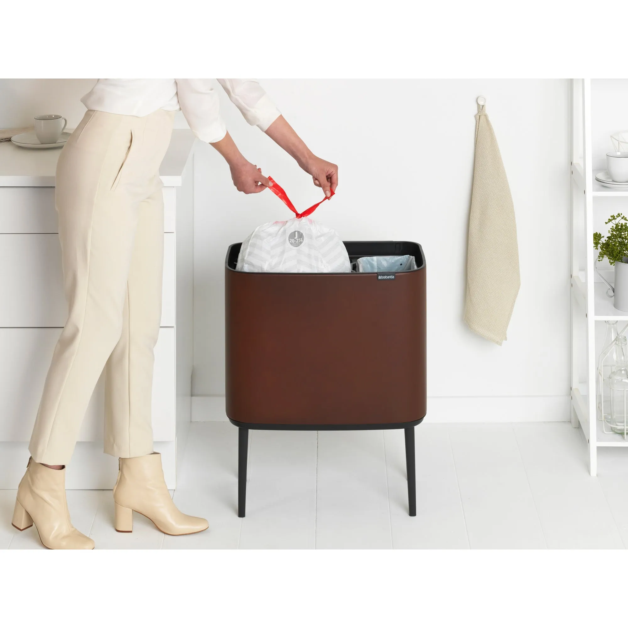 Bo Touch Bin 11   23L - Mineral Cosy Brown NEW