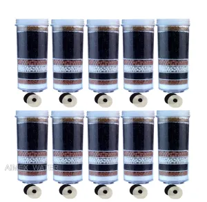 BPA-Free Alkaline Water Filter Cartridges Set of 10 - Aimex