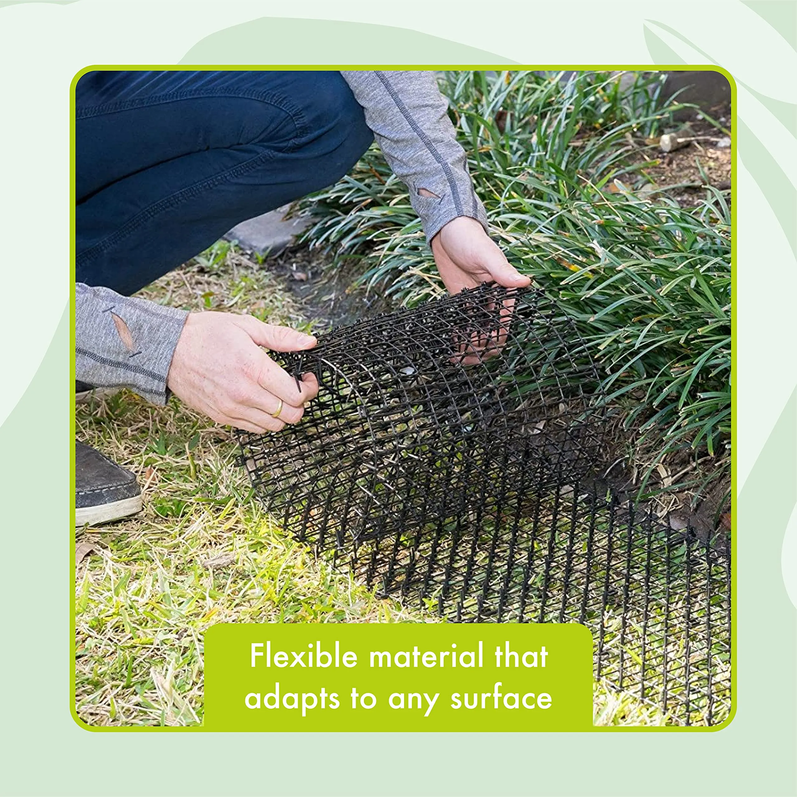 Cat Repellent Outdoor Scat Mat (6.5 Ft) - Deterrent Scat Mats For Cats And Dogs