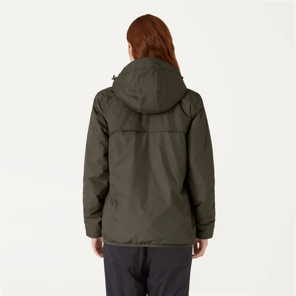 Claude Orsetto - Unisex Sherpa Lined Waterproof Full Zip Rain Jacket in Grey Smoke