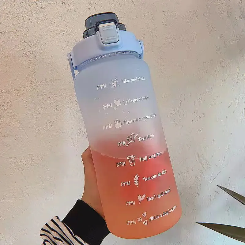 Colorful Frosted Water Bottle