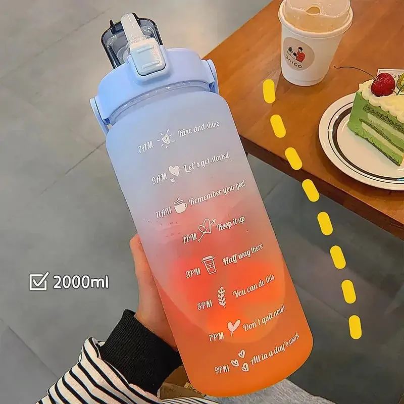 Colorful Frosted Water Bottle