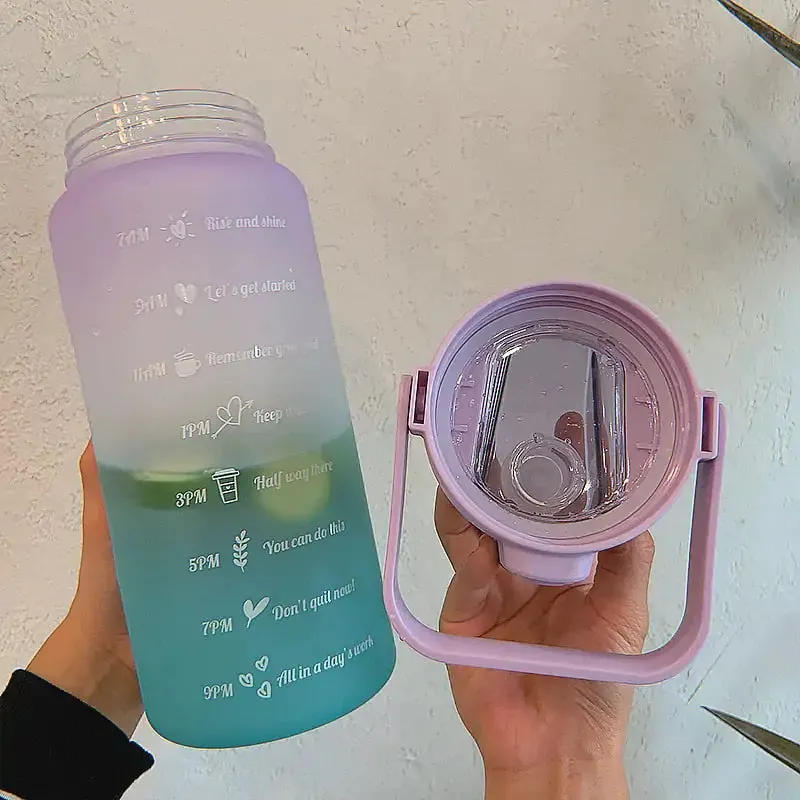 Colorful Frosted Water Bottle