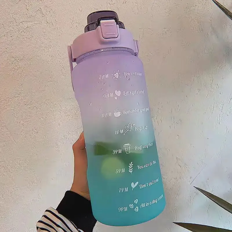 Colorful Frosted Water Bottle