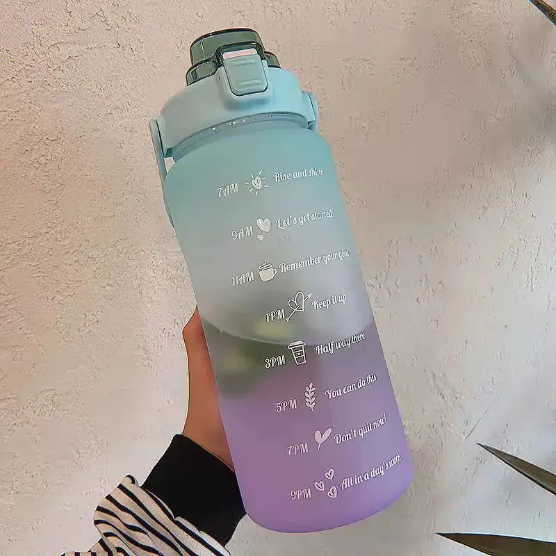 Colorful Frosted Water Bottle