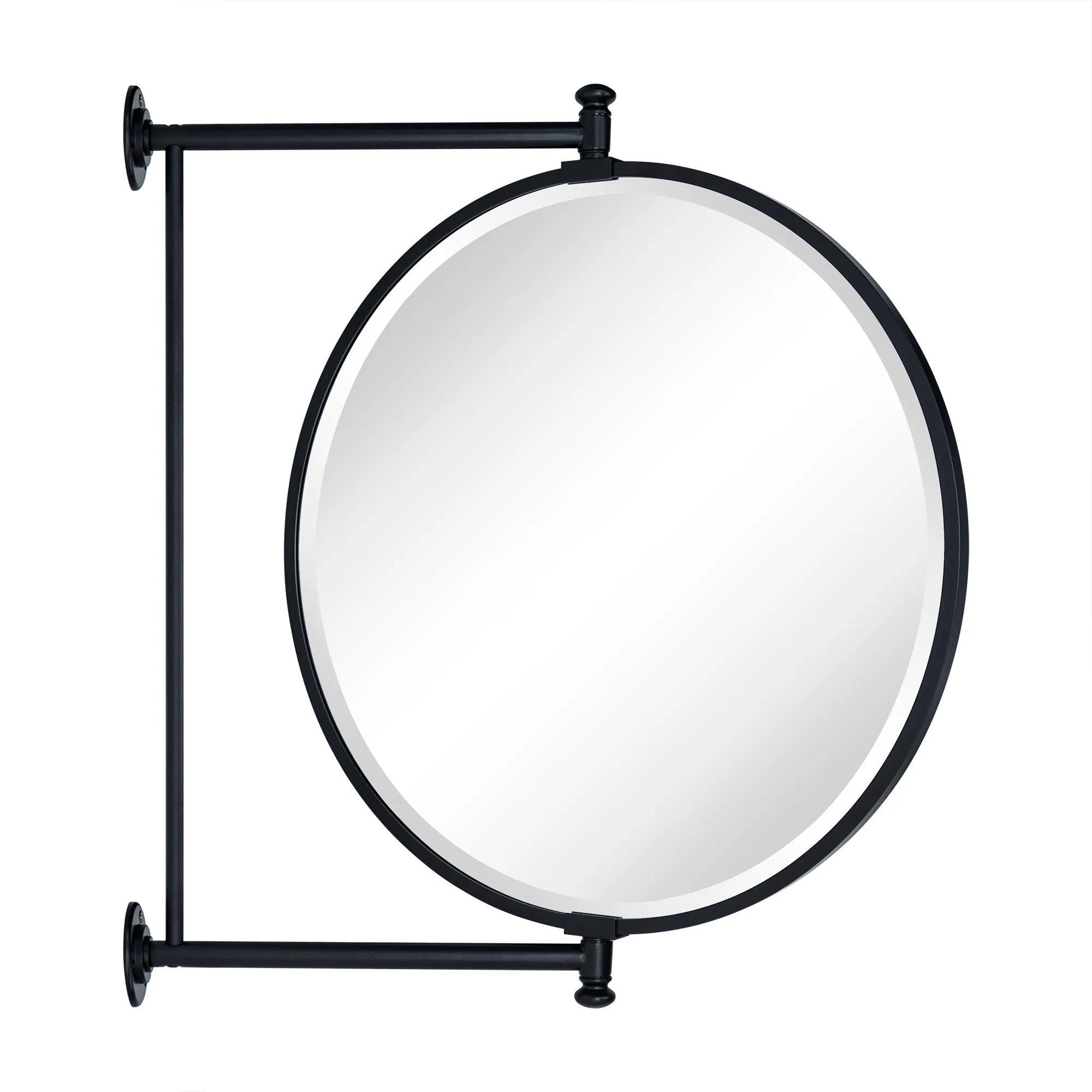 Corrente Rectangle Swivel Rotate Mirror Pivot-N-View Mirror for Bathroom Tilt Metal Framed Wall Mounted Bathroom Vanity Mirror