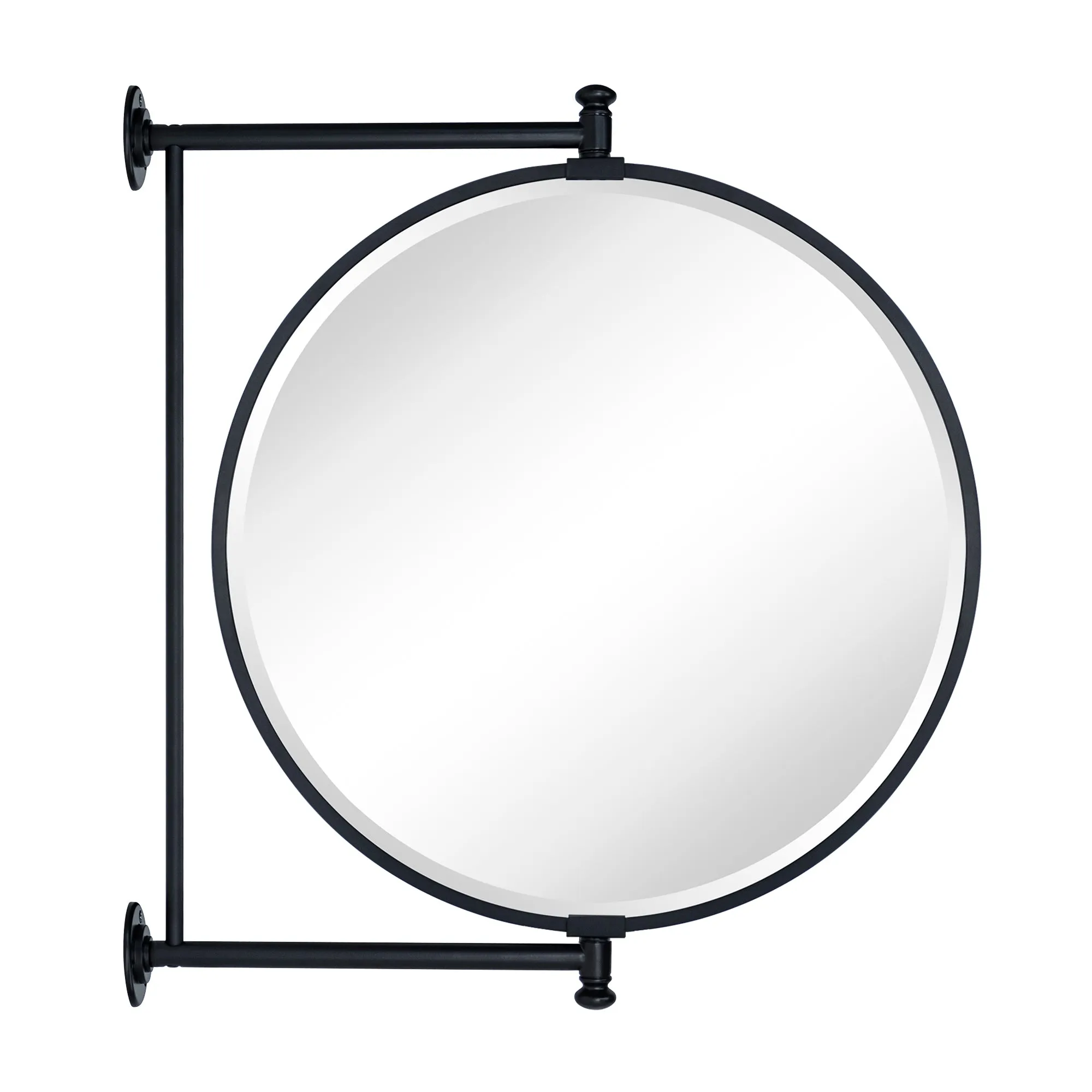 Corrente Rectangle Swivel Rotate Mirror Pivot-N-View Mirror for Bathroom Tilt Metal Framed Wall Mounted Bathroom Vanity Mirror