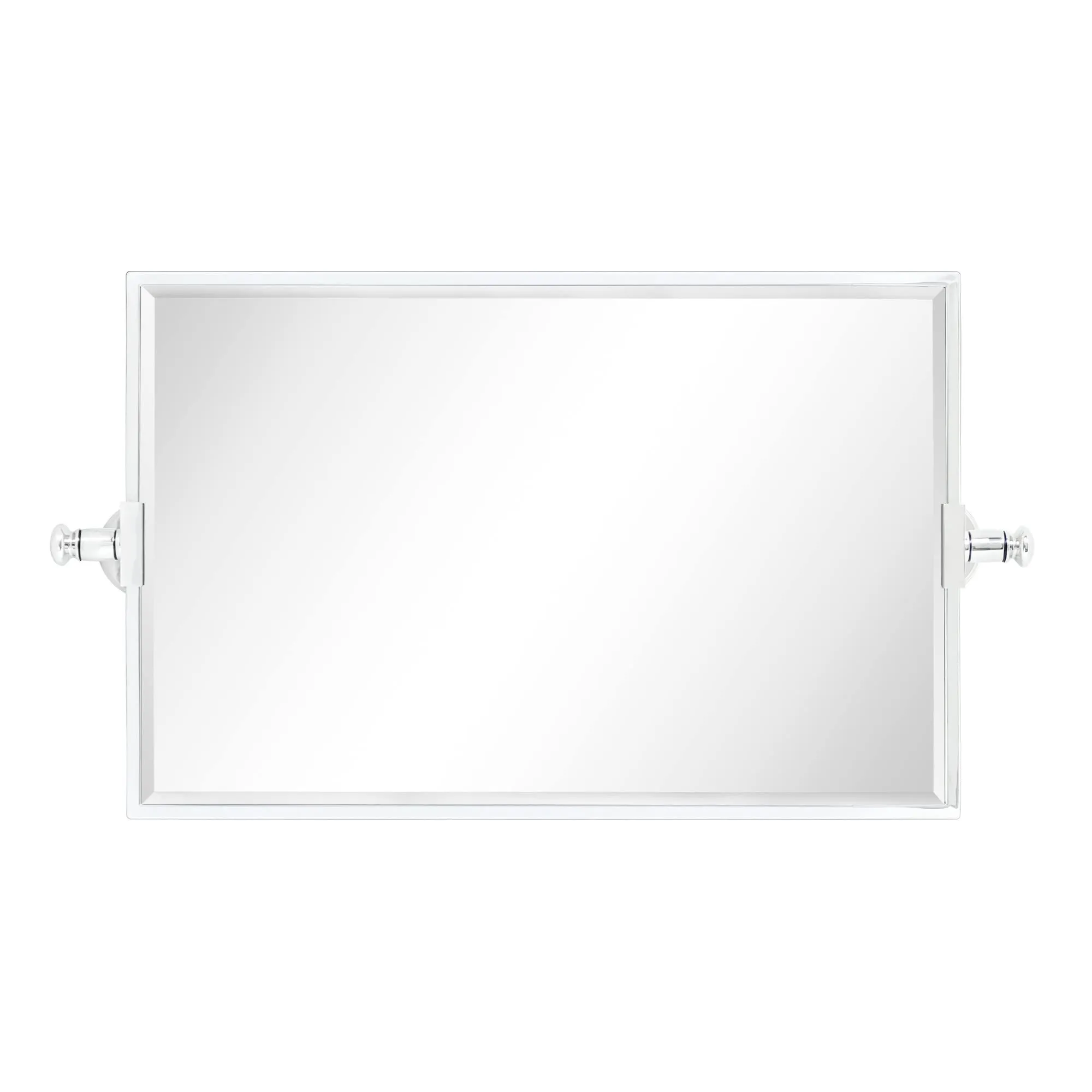 Corrente Rectangle Swivel Rotate Mirror Pivot-N-View Mirror for Bathroom Tilt Metal Framed Wall Mounted Bathroom Vanity Mirror