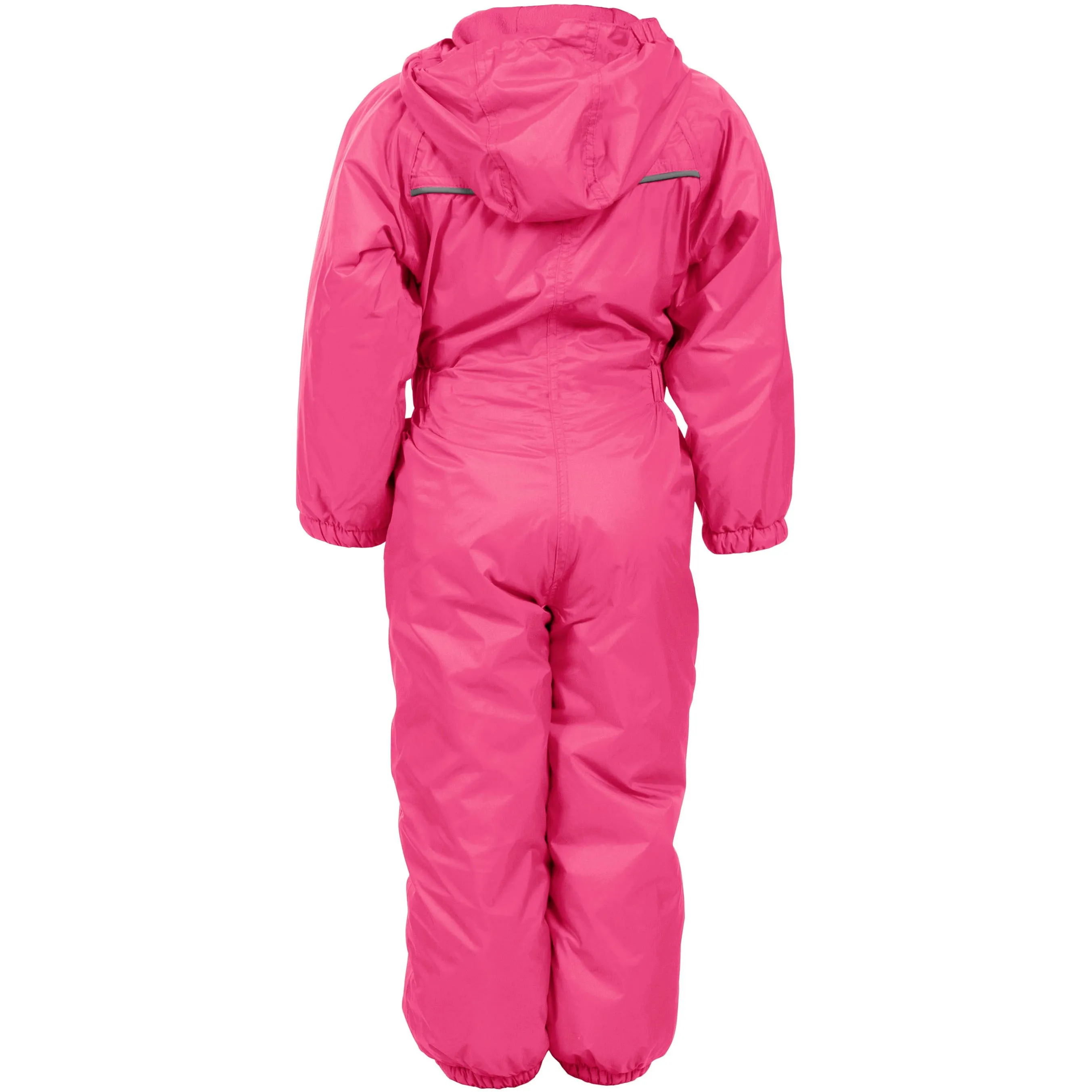 Dripdrop Trespass Padded Waterproof Childs Puddle Suit in Pink