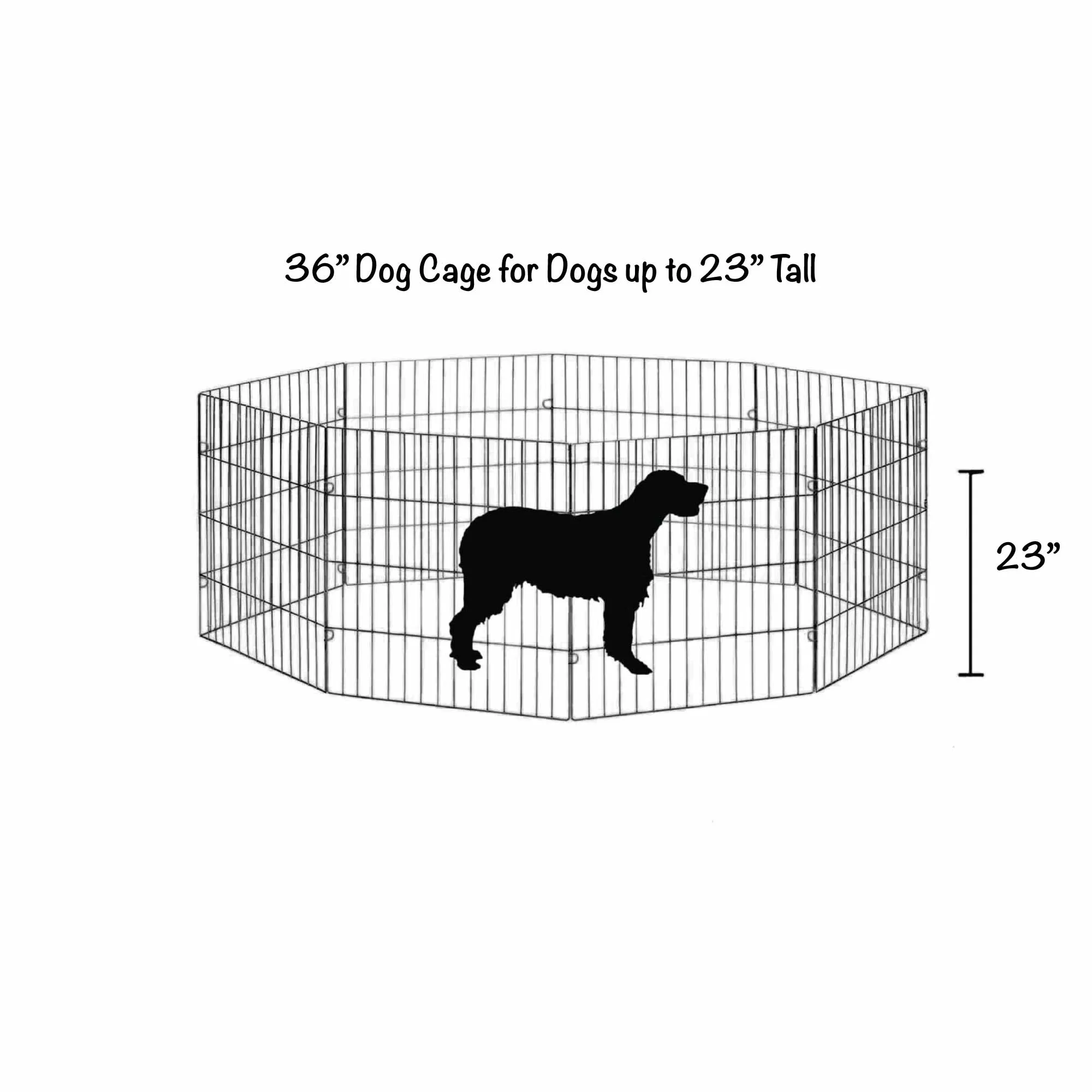 Durable Foldable Metal Pet Playpen, No Tools Needed - Pawise