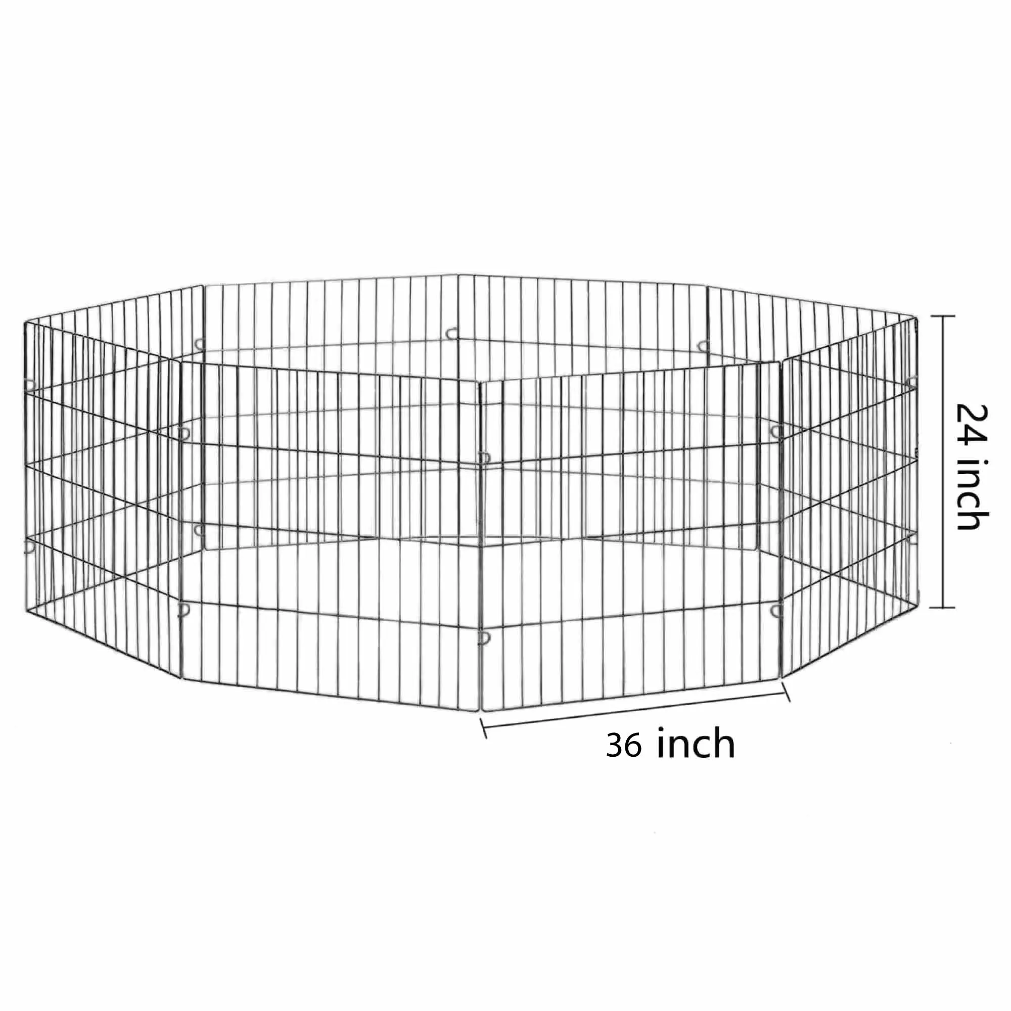 Durable Foldable Metal Pet Playpen, No Tools Needed - Pawise