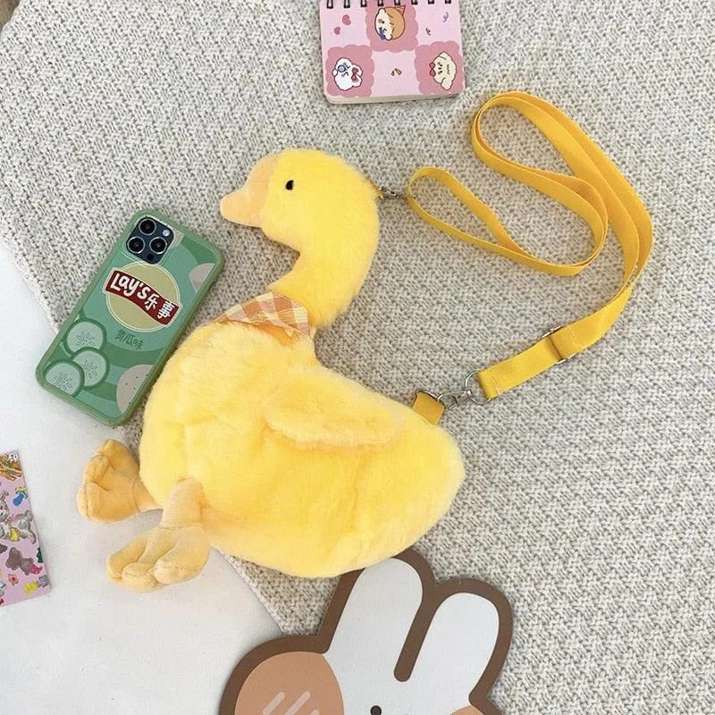 Enchanting Kawaii Goose Plush Bags - Must-Haves for an Adorable Wardrobe