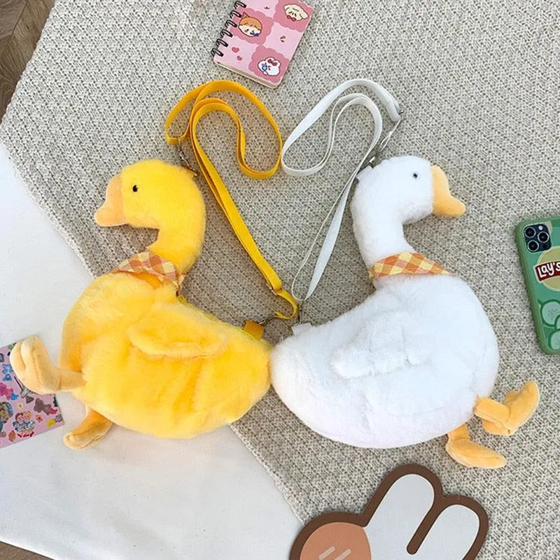 Enchanting Kawaii Goose Plush Bags - Must-Haves for an Adorable Wardrobe