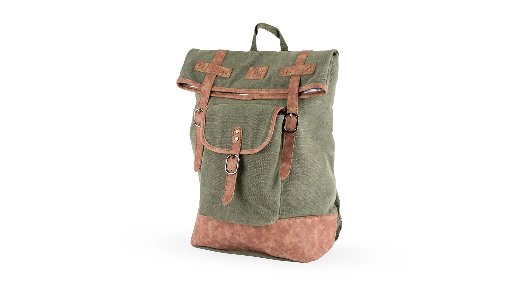 F&R Insulated Canvas Cooler Adventure Backpack