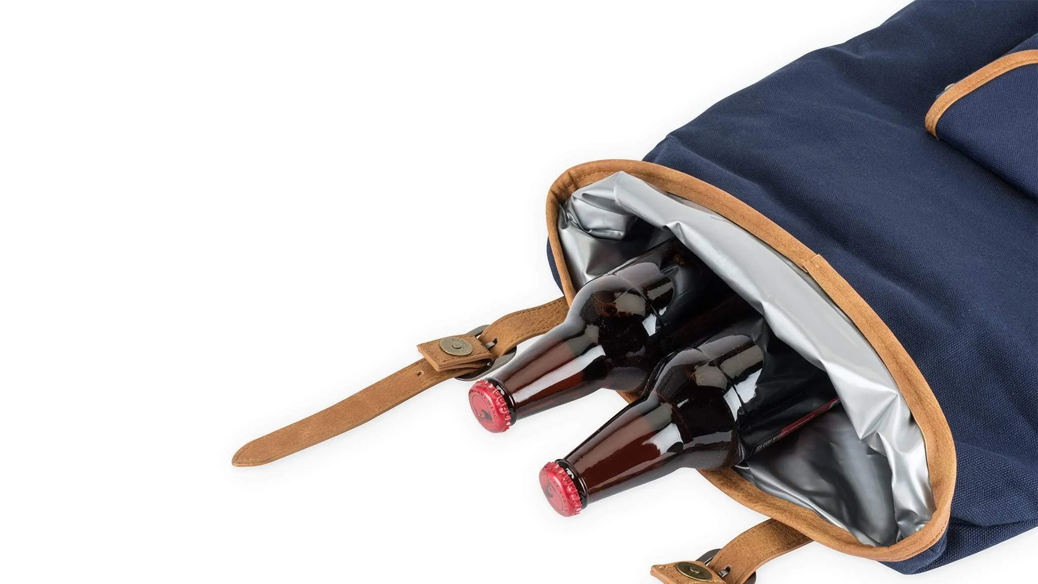 F&R Insulated Canvas Cooler Adventure Backpack