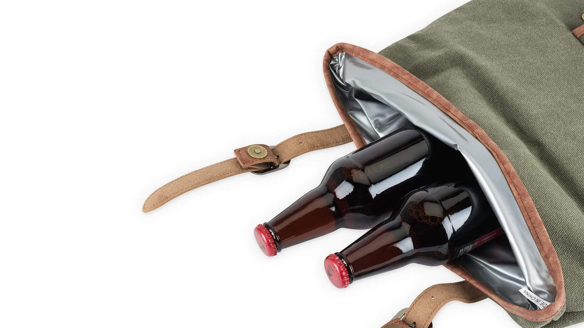 F&R Insulated Canvas Cooler Adventure Backpack