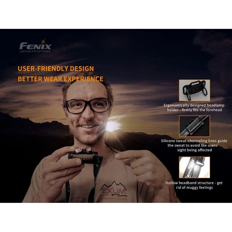 Fenix HM65R ShadowMaster 1200 Lumens Rechargeable Headtorch