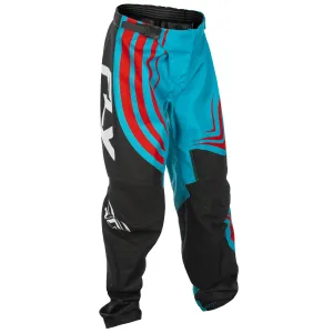 Fly Racing 2025 Youth F-16 Pants Cyan Black White