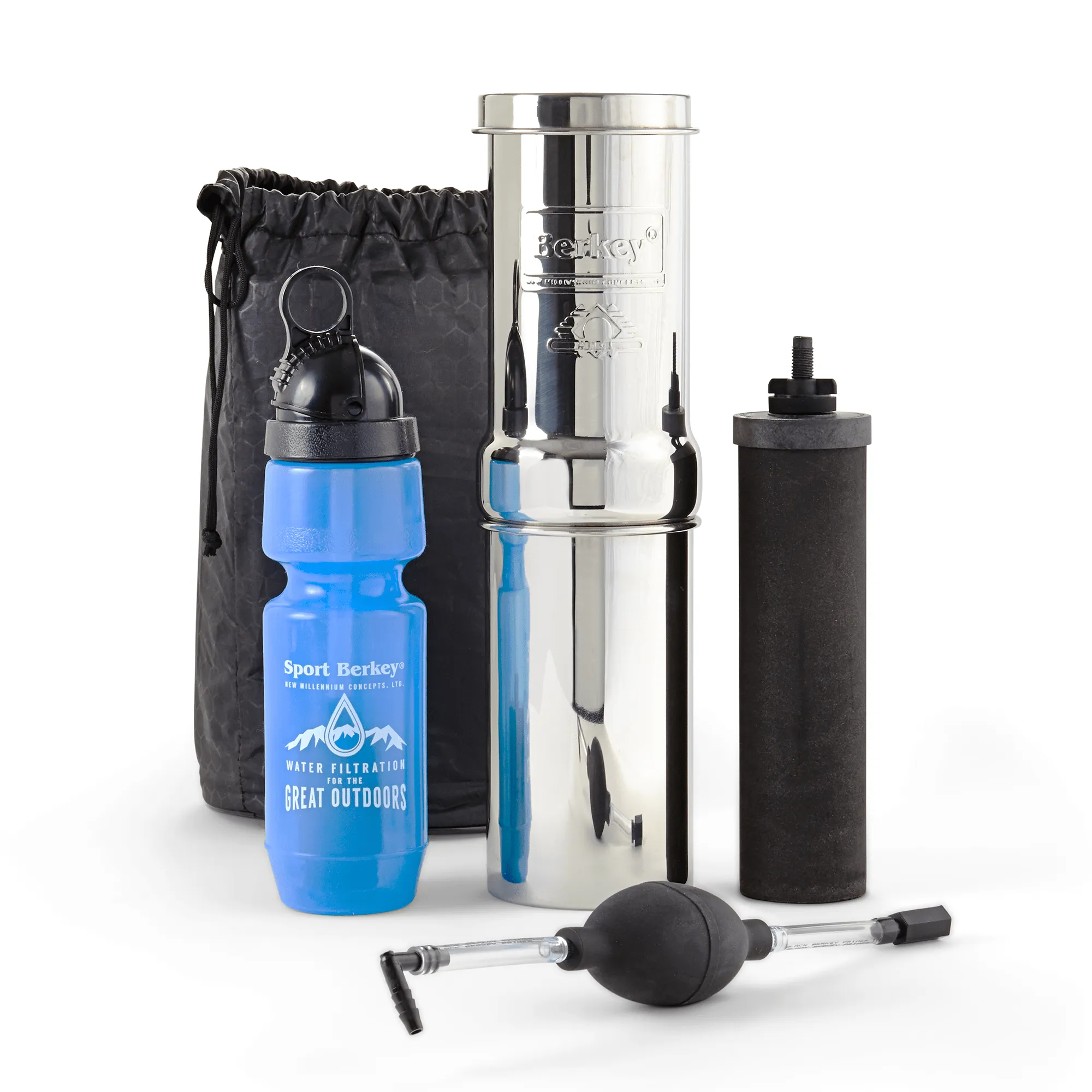 Go Berkey® Kit - 1 Quart with 1 Black Berkey Filter and Black Berkey Primer