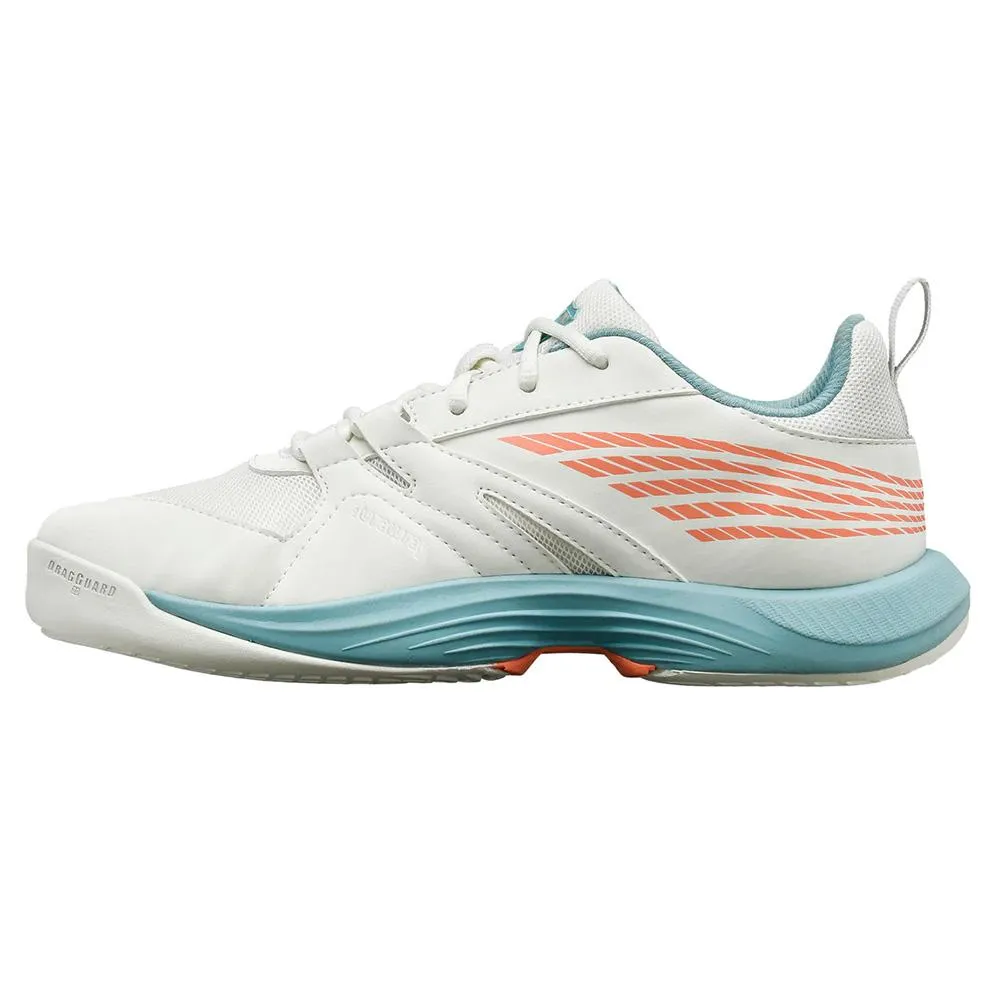 Juniors` SpeedTrac Tennis Shoes Blanc de Blanc and Nile Blue