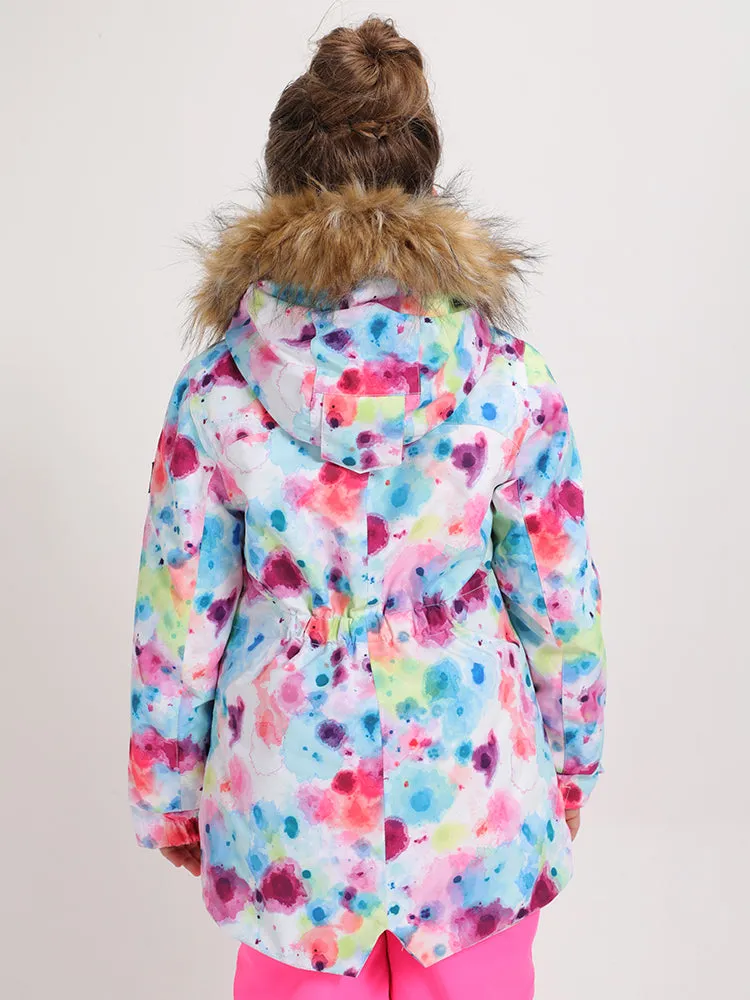 Kid's Colorful Spots Winter Snowboard Jacket