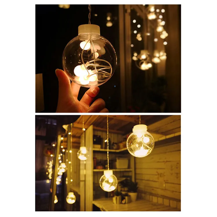 LED 3.5m Wishing Ball Curtain | Outdoor Solar String Lights