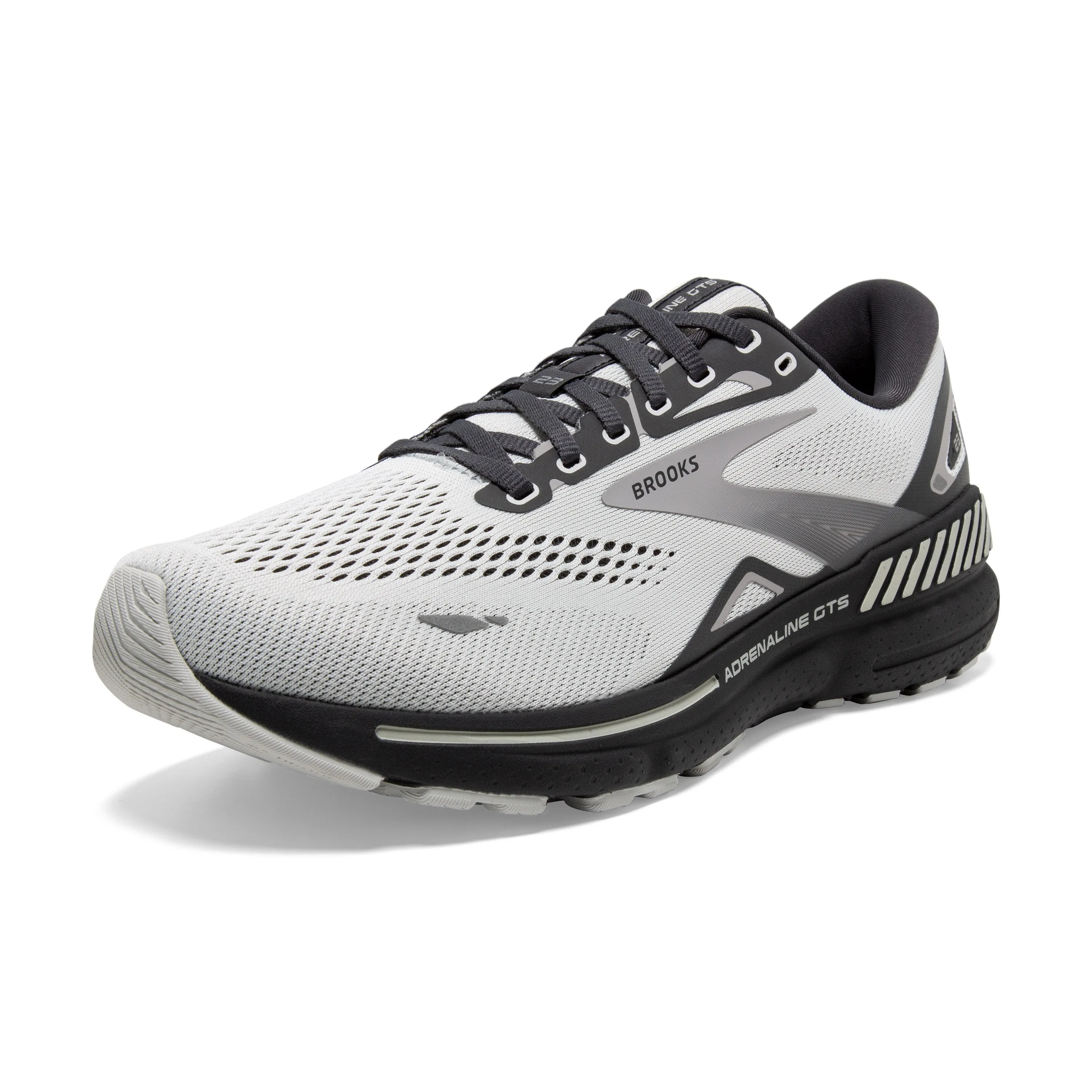 Men's Brooks Adrenaline GTS 23 Color: Oyster/Ebony/Alloy