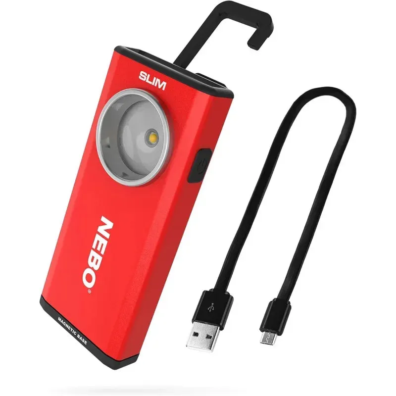 Nebo slim work light, USB rechargeable pocket light with clip