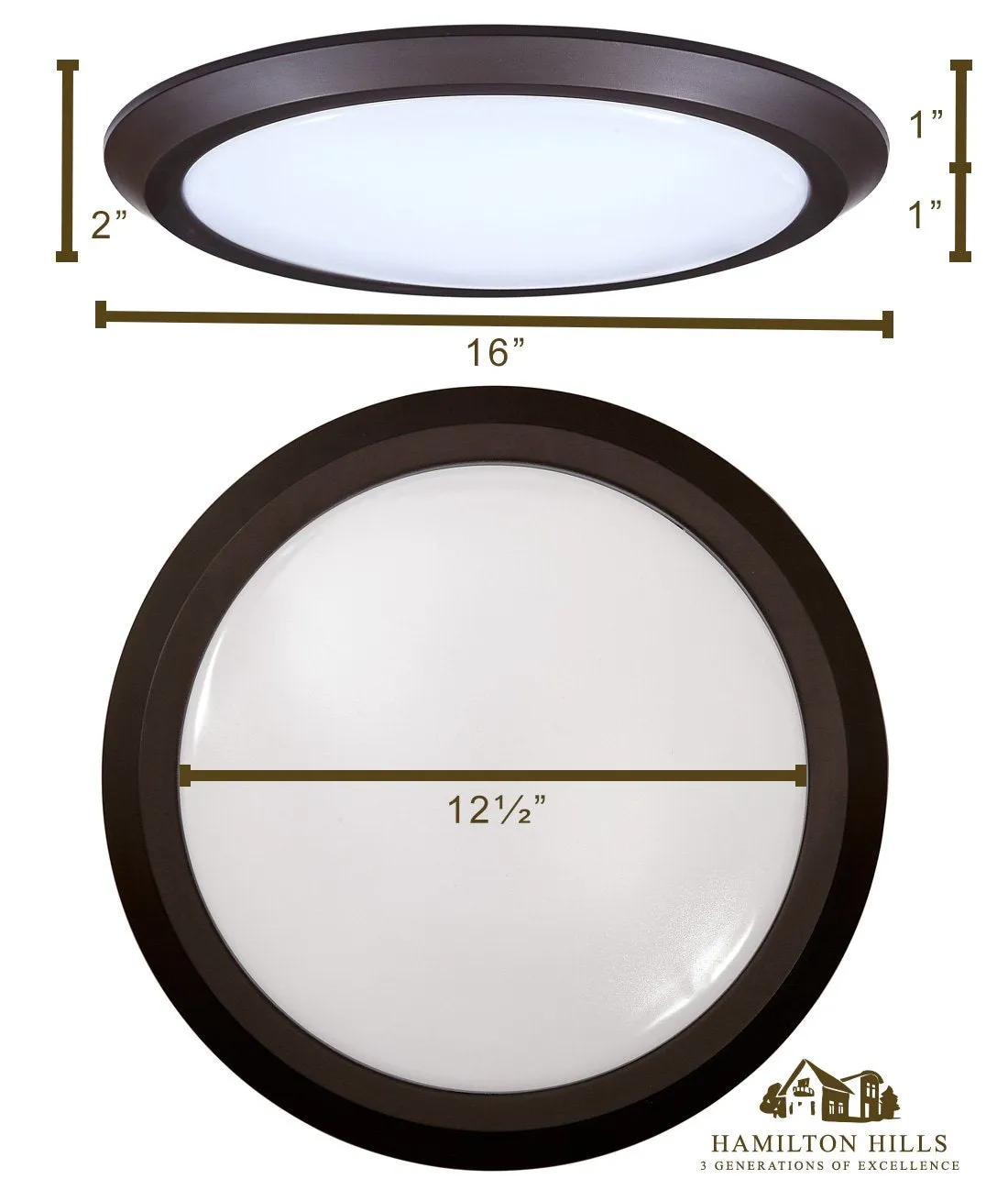 New Round Flush Mount Thin Ceiling Light | Led Disc Shaped Thinnest Round Dimmable