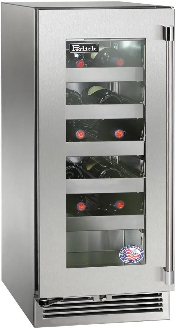 Perlick 15 inch Signature Series 20 Bottle Wine Cooler HP15WO-4-3