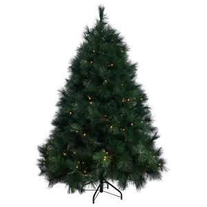 Pre-Lit Bristle Tree - Warm White 6ft (1.8m)