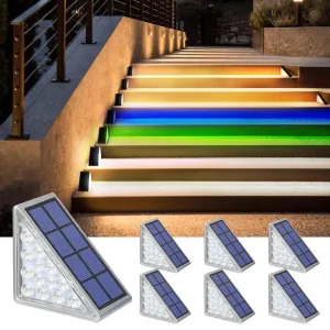 Product Title: Super Bright LED Outdoor Solar Light Step Lamp for Garden Deck - Waterproof & Anti-theft - Decorative Lighting