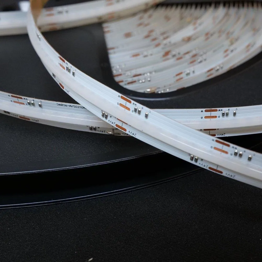 RGB COB LED Strip 24V IP20 non-Waterproof 840 LEDs/m 10mm wide